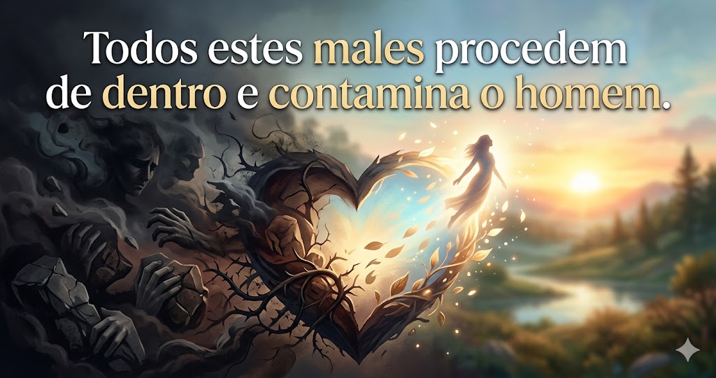 Todos estes males procedem de dentro e contamina o homem