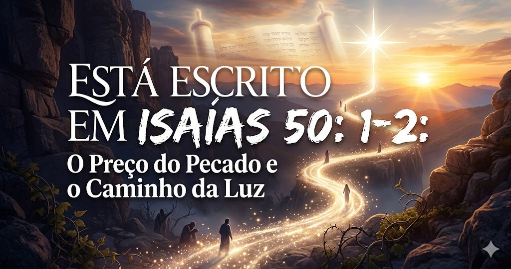 Esta escrito em Isaías 50: 1 -2