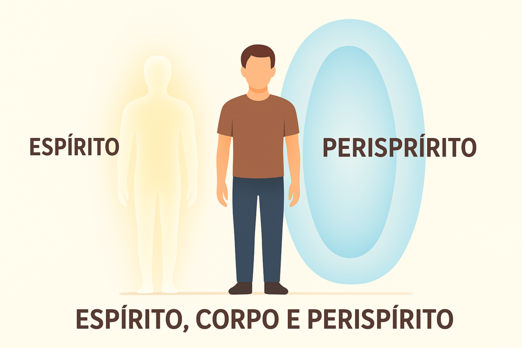 Há no Homem Três Coisas Essenciais: Espírito, Corpo e Perispírito