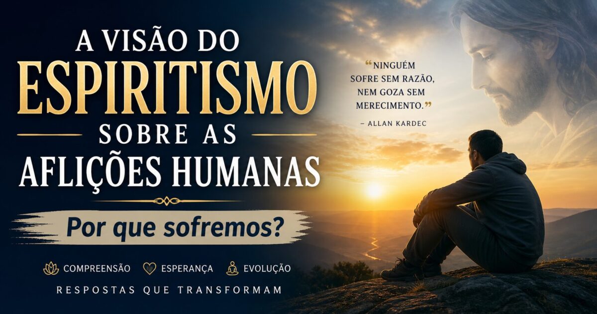A visão do Espiritismo sobre as aflições humanas